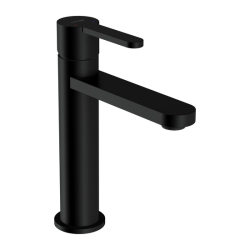 Смеситель для раковины/умывальника Cersanit Oliva однорычажный, неповоротный, длина 117 мм, латунь, цвет черный