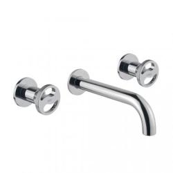 Смеситель для раковины Migliore Reversa, скрытого монтажа, двухвентильный, неповоротный, длина излива 190 мм, керамический, латунь, цвет хром