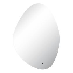 Зеркало Abber Teil 70х100 см с LED/ЛЕД-подсветкой, нестандартное, бесконтактный выключатель, диммер, для ванны, навесное/подвесное/настенное