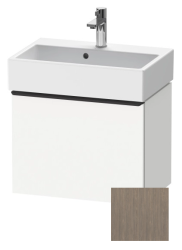 Тумба под раковину Duravit D-Neo, 58,4х37,2х44 см, подвесная, 1 выдвижной ящик, ДСП, цвет: дуб терра, шкафчик навесной, прямоугольная, правая/левая, в ванную комнату