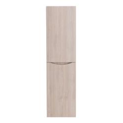 Пенал BelBagno Fly-Marino, 40х30х150 см, подвесной, правый, 2 распашные двери/2 полки внутри, механизм доводчика, цвет серый дуб, в ванную комнату