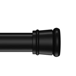 Карниз IDDIS Elegante для ванной комнаты 110-200 см, регулируется, цвет черный матовый, алюминий, телескопический SRB0120i14