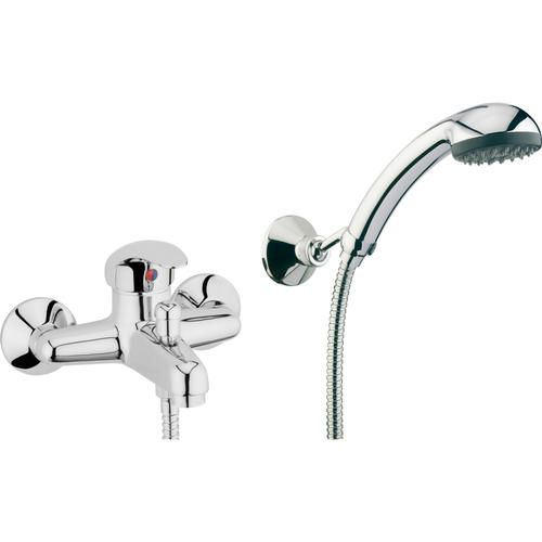 Смеситель для ванны/душа Webert Sax однорычажный, настенный, излив 150 мм, неповоротный, латунь, цвет хром