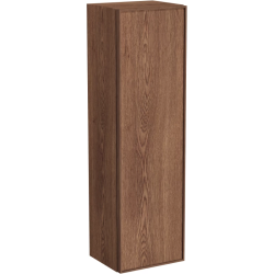 Пенал Vitra Metropole Edge 35, 350х1200х300 мм, подвесной, (левый), 1 распашная дверца, цвет ореховое дерево, в ванную комнату, влагостойкий, левосторонний