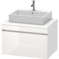Тумба под раковину для консоли/столешницы Duravit DuraStyle 80х54,8х51,2 см, подвесная, ДСП, цвет: белый глянец/белый матовый, 1 выдвижной ящик, прямоугольная