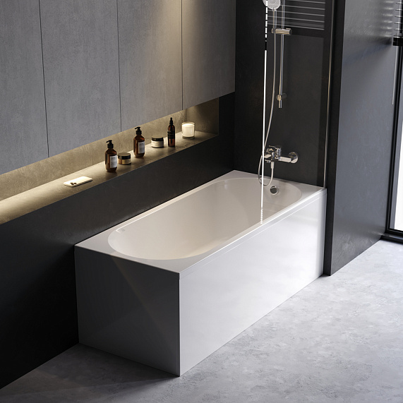 Ванна Am.Pm X-Joy 165х70 акриловая, цвет белый глянцевый, (без гидромассажа, рамы, сифона, фронтальной панели) прямоугольная, левосторонняя/правосторонняя