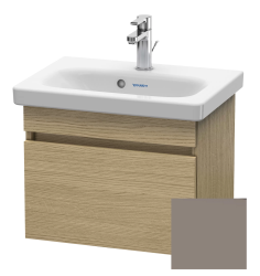 Тумба/шкафчик для консоли/столешницы Duravit DuraStyle под раковину 50х54,8х51,2 см, подвесная, ДСП, цвет: дуб европейский/базальт, 1 выдвижной ящик, прямоугольная