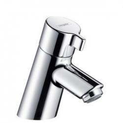 Кран Hansgrohe Talis S для раковины, низкий, однорычажный, монолитный, керамический, с низким фиксированным изливом, высота излива 3,5 см, латунь, покрытие хром, цвет хром, цельный