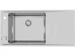 Мойка кухонная ALVEUS STRICTO 30L KMB 90 FI 98х47,2х20,5 см, слив 90, чаша слева, врезная сверху/вровень со столешницей, с крылом, левая, нержавеющая сталь, прямоугольная, цвет нержавеющая сталь (КМБ), 1 отверстие под смеситель Мойка кухонная ALVEUS STRICTO 30L KMB 90 FI 98х47,2х20,5 см, слив 90, чаша слева, врезная сверху/вровень со столешницей, с крылом, левая, нержавеющая сталь, прямоугольная, цвет нержавеющая сталь (КМБ), 1 отверстие под смеситель