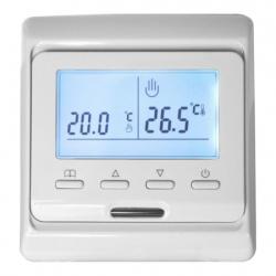Терморегулятор для теплого пола RTC E51 белый, программируемый
