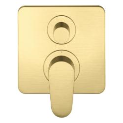 Смеситель для ванны Axor Citterio M однорычажный, скрытого монтажа, настенный/встраиваемый, квадратный, латунный, без излива, керамический, цвет шлифованная медь, без душевого шланга/лейки