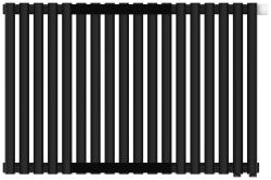 Радиатор отопления Сунержа Эстет-00 EU50 500х810 18 секций, цвет матовый чёрный, нижнее подключение, нержавеющая сталь, трубчатый