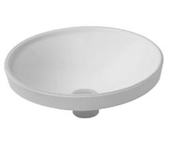 Раковина DURAVIT Architec, 37,5х37,5х14,5 см, встраиваемая снизу, круглая, санфарфор, цвет белый, без отверстия под смеситель, слив/перелив