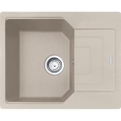 Мойка кухонная Franke URBAN UBG 611-62, 62х50 см, врезная, искусственный гранит (Fragranite+), прямоугольная, цвет сахара, без отверстия под смеситель, с крылом, оборачиваемая, левая/правая, слив-перелив, врезная в столещницу, для кухни