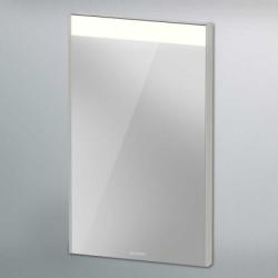 Зеркало Duravit Brioso, 42х70х4,5 см с LED/ЛЕД-подсветкой, прямоугольное, подвесное/настенное, цвет рамы: бетонно-серый, сенсорный выключатель, диммер, для ванной