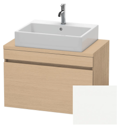 Тумба/шкафчик для консоли/столешницы Duravit DuraStyle под раковину 50х47,8х51,2 см, подвесная, ДСП, цвет: натуральный дуб/белый матовый, 1 выдвижной ящик, прямоугольная