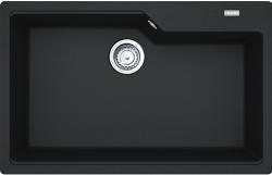 Мойка кухонная Franke URBAN UBG 610-78, 78х50 см, врезная, искусственный гранит (Fragranite+), прямоугольная, цвет оникс, без отверстия под смеситель, без крыла