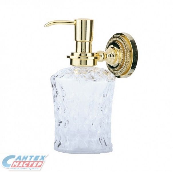 Дозатор для жидкого мыла Boheme Imperiale настенный золото 10418