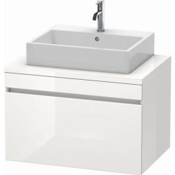Тумба под раковину для консоли/столешницы Duravit DuraStyle 80х54,8х51,2 см, подвесная, ДСП, цвет: белый глянец, 1 выдвижной ящик, прямоугольная