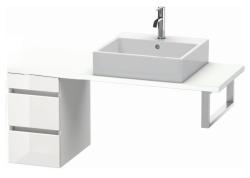 Тумба/шкафчик для консоли/столешницы Duravit DuraStyle под раковину 30х47,8х51,2 см, подвесная, ДСП, цвет: белый глянец/белый матовый, 2 выдвижных ящика, прямоугольная