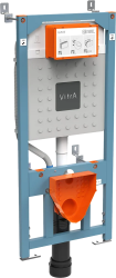 Смывной бачок для унитаза Vitra V12 скрытого монтажа, прямоугольный, режим слива две кнопки (режим эконом) 3/6 л, для подвесных унитазов, подвод воды сверху, для унитаза