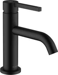 Смеситель для раковины/умывальника KLUDI NOVA FONTE Pura однорычажный, неповоротный, длина излива 130 мм, латунь, цвет черный матовый