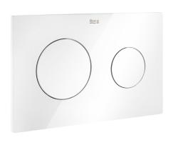 Кнопка смыва Roca Duplo One PL-10 цвет белый, размер 250 х 160 х 10 мм, клавиша управления для сливного бачка, инсталляции, два режима слива, механическая, панель