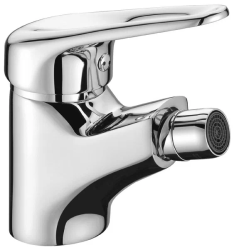 Смеситель для биде Lemark Luna, для унитаза/биде, однорычажный, неповоротный, длина 97 мм, латунь, цвет хром