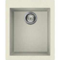 Мойка кухонная Omoikiri Bosen 41-BE, 50х41 см, врезная, из искусственного гранита (Tetogranit), прямоугольная, цвет ваниль, без отверстия под смеситель, без крыла, слив-перелив, врезная в столещницу, для кухни