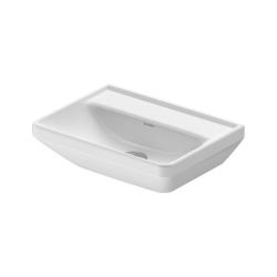 Раковина DURAVIT D-Neo WonderGliss 45х33,5х13 см, подвесная, прямоугольная, санфарфор, цвет белый, с 1 отверстием под смеситель, антигрязевое покрытие, без перелива