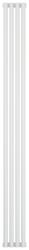 Радиатор отопления Сунержа Эстет-00 1800х180 4 секции, цвет матовый белый, универсальное подключение, нержавеющая сталь, трубчатый