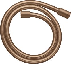 Шланг для душа Axor 200 см, 1/2” и 1/2”  для душа/лейки/ванны, с металлическим эффектом, без лейки, внутренняя резьба, пластиковый, цвет шлифованное красное золото, душевой, для душа/ванной