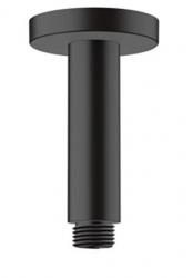 Потолочное подсоединение для верхнего душа Hansgrohe Vernis Blend, 10 см, потолочный, цвет: матовый черный, латунный для душа/ванной/душевой кабины, на потолок, кронштейн, наружний монтаж