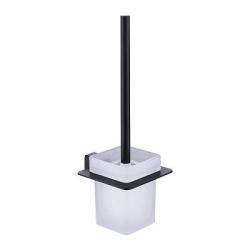 Ершик для унитаза Raglo R301.10.06 настенный, материал нержавеющая сталь/стекло, прямоугольный, для туалета/унитаза, ванную комнату/туалет, цвет черный