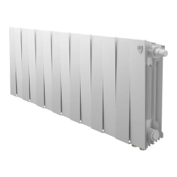 Радиатор отопления Royal Thermo PianoForte 300 Bianco Traffico VDR80 (14 секций) биметаллический, нижнее, правое подключение, для квартиры, дома, водяные, мощность 1722 Вт, настенный, батарея, белый