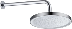 Верхний душ Aquatek AQ2080CR круглый, 1 режим, размер 260х20 мм, латунь/пластик, цвет хром, для душа/ванной, на стену, держатель для душа