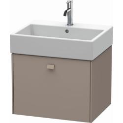Тумба/шкафчик для консоли/столешницы Duravit Brioso под раковину 52х55х44,2 см, подвесная, ДСП, цвет: базальт, 1 выдвижной ящик, прямоугольная