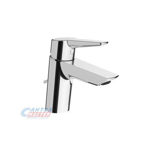 Смеситель для раковины Vitra Solid S однорычажный, излив короткий, длина 115 мм, керамический, латунь, цвет хром, без донного клапана