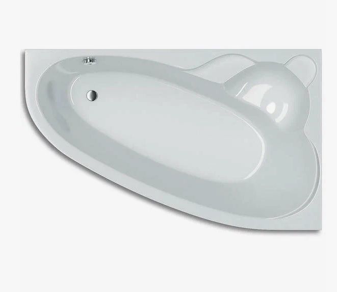Ванна акриловая Koller Pool Nadine 170х100 R, 170х100 см, угловая, акрил, цвет- белый, (без гидромассажа, рамы, сифона, фронтальной панели), асимметричная, правосторонняя