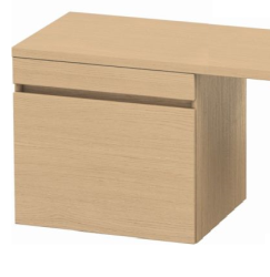Тумба/шкафчик для консоли/столешницы Duravit DuraStyle под раковину 50х54,8х51,2 см, подвесная, ДСП, цвет: натуральный дуб, 1 выдвижной ящик, прямоугольная