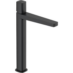 Смеситель для раковины/умывальника WasserKRAFT Nuthe, однорычажный, неповоротный, керамический, высокий, длина излива 170 мм, латунь, цвет черный матовый