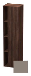 Пенал Duravit DuraStyle, 50x36x180 см, подвесной, (правый), с дверцей, с закрытыми/открытыми полками, цвет: каштан темный/базальт, в ванную комнату