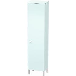 Пенал Duravit Brioso R, 27х19,6х133,1 см, подвесной/напольный, (правый), с дверцей/одностворчатый, с полками, со стеклянными полками, цвет: светло-голубой/хром, в ванную комнату
