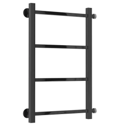 Полотенцесушитель Сунержа Стилье Версия-КБ 600х400, 4 перекладины, водяной, боковое подключение, цвет чёрный