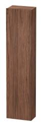 Пенал Duravit DuraStyle, 40x24x180 см, подвесной, (правый), с дверцей, с полкой, со стеклянными полками, цвет: орех темный/базальт, в ванную комнату