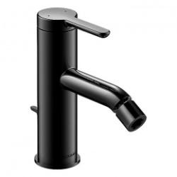 Смеситель для биде Duravit C.1 однорычажный, керамический, фиксированный излив, длина 12,1 см, латунь, цвет черный матовый, без шланга/лейки, с донным клапаном