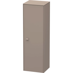 Пенал Duravit Brioso R, 42x36x133 см, подвесной, (правый), с дверцей, с полкой, со стеклянными полками, цвет: базальт, в ванную комнату