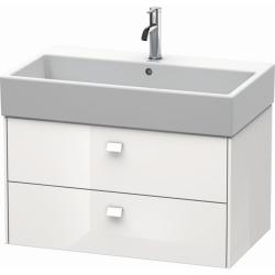 Тумба/шкафчик для консоли/столешницы Duravit Brioso под раковину 72х48х44,2 см, подвесная, ДСП, цвет: белый глянец, 2 выдвижных ящика, прямоугольная