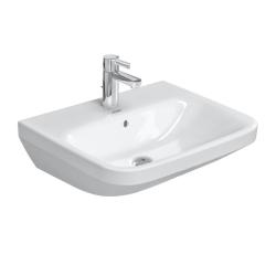 Раковина DURAVIT DuraStyle WonderGliss 55х44х17 см, подвесная, прямоугольная, санфарфор, цвет белый, 1 отверстие под смеситель, антигрязевое покрытие, слив/перелив