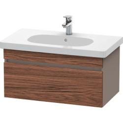 Тумба под раковину для консоли/столешницы Duravit DuraStyle 80х55х50 см, подвесная, ДСП, цвет: орех темный/базальт, 1 выдвижной ящик, прямоугольная